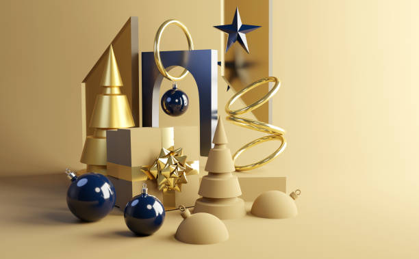 istock Gold Christmas Abstract Background Design 1184409181