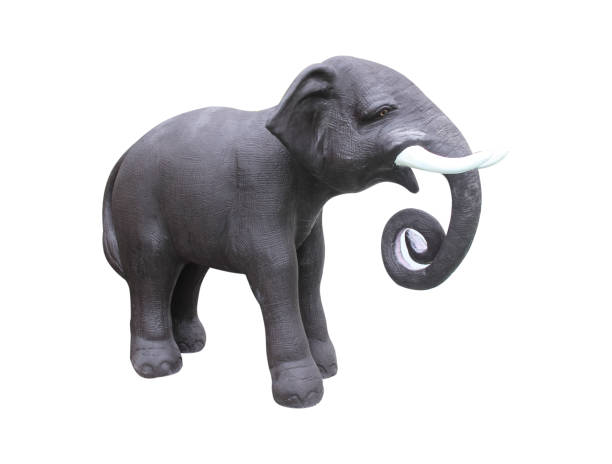 istock elephant statue isolated on white background ,with clipping path 1184410599