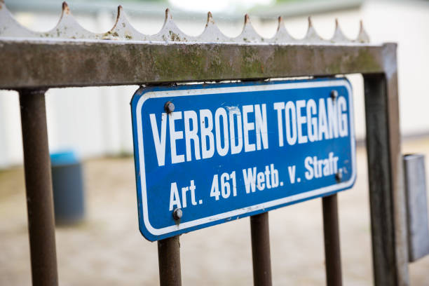 istock Sign with the Dutch text ' Forbidden Access ' 1184411413