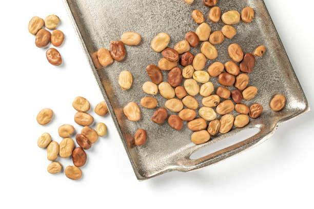 istock Fresh brown bean isolated on white 1184413969