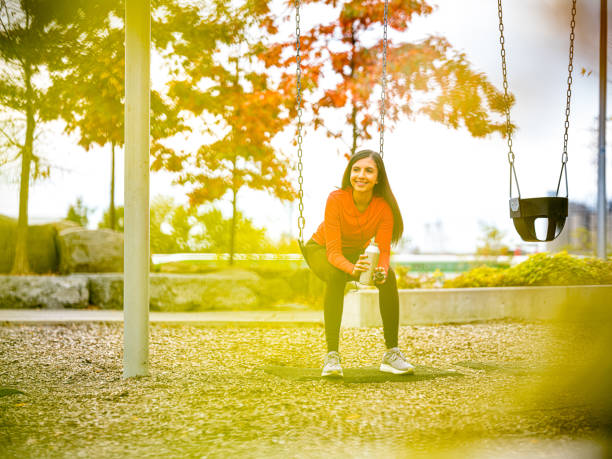 istock Fitness in city park 1184414197