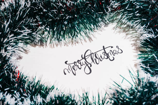 istock Merry Christmas greeting card 1184419982