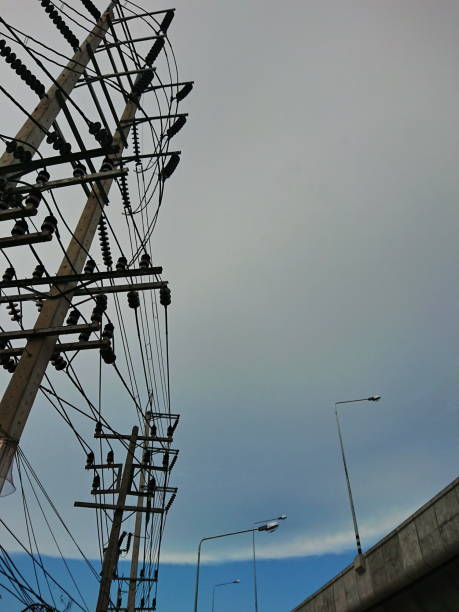 istock line cable pole electric unban street 1184420198