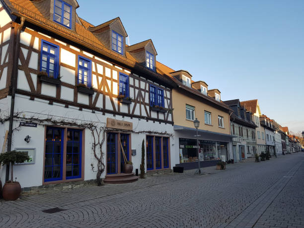 istock Half-timbered houses, Weiher meadow 1184420355