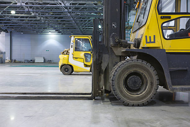 istock Loaders in modern storehouse 118442212
