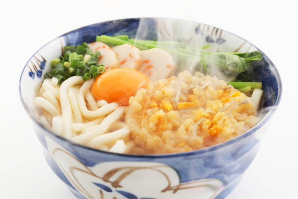 Japanese cuisine udon noodles in a bowl