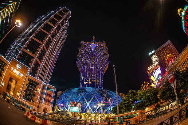 Macau Special Administrative Region of the night view (Grand Lisboa) Macau Special Administrative Region of the night view (Grand Lisboa). Shooting Location: Macau Special Administrative Region マカオ stock pictures, royalty-free photos & images