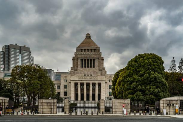 Parliament and the cloudy sky Parliament and the cloudy sky. Shooting Location: Tokyo metropolitan area honshu stock pictures, royalty-free photos & images