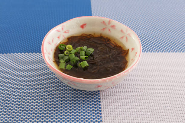 istock Mozuku seaweed in vinegar 1184426134