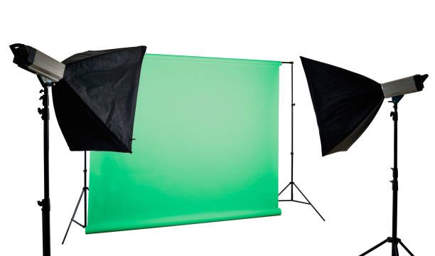 istock Green Mobile photographer studio ready for portrait shooting 1184437429
