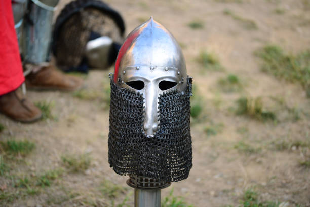 istock medieval metal armor and helmet 1184444754