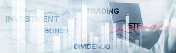 istock Bonds dividends concept. Abstract Business Finance Background Banner 1184451027