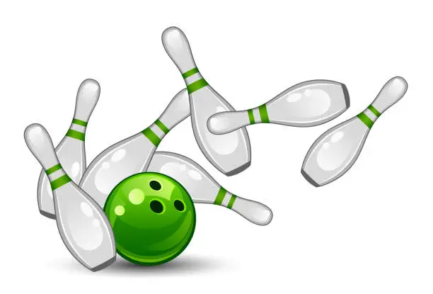 Vector illustration of Bowling