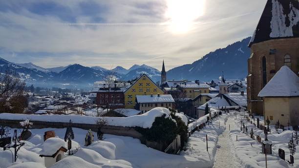 Kitzbuhel in winter Kitzbuhel in winter winter village austria tirol stock pictures, royalty-free photos & images