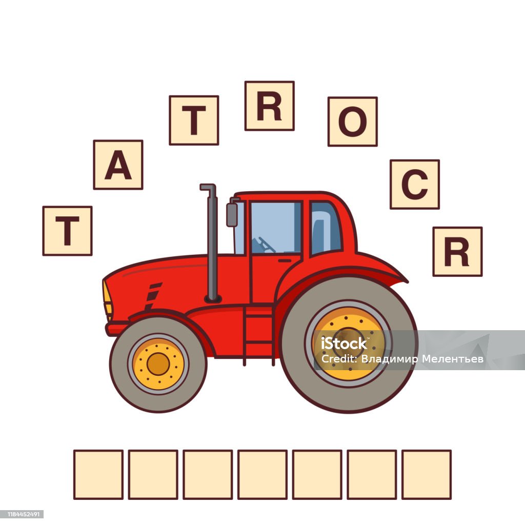 Vetores de Jogo Palavras Trator Quebracabeça Educação Que Desenvolve A  Criança Colheita De Máquinas Agrícolas Enigma Para A Préescola e mais  imagens de Agricultor - iStock