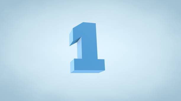 istock Number 1, Number One - 3D Illustration Stock Image 1184457995
