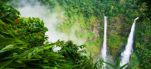 istock Wonderful Tad Fane waterfall in the mist. 1184458664