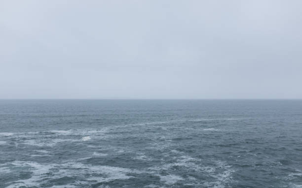 rough grey seascape, mighty nature forces - uncultivated meteorology weather sea imagens e fotografias de stock