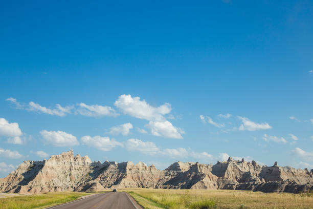 istock Driving into the Badlands 1184464209