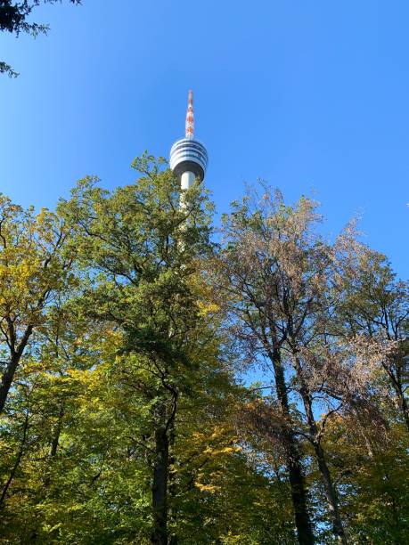 istock Stuttgart, Germany - TV tower, Fernsehturm, autumn 1184465557
