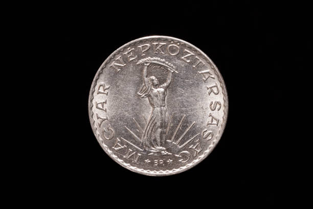 Old Hungarian 10 Forint coin from 1972, obverse
