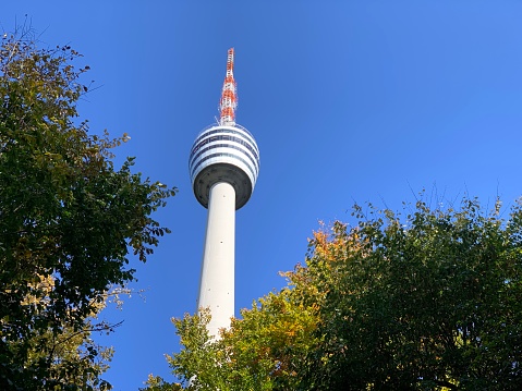 Stuttgart, Germany - TV tower, Fernsehturm, autumn