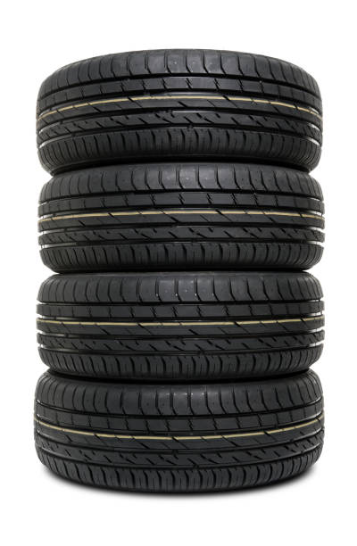 istock Stack of summer tires for passenger cars 1184465895