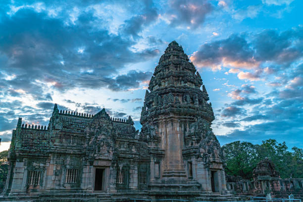 istock Prasat Hin Phimai in blue sky. 1184466991