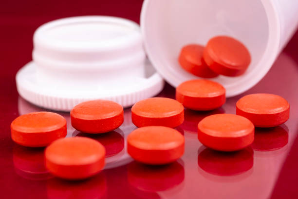 istock Pharmaceutical industry drugs pills vitamins bottle 1184468083