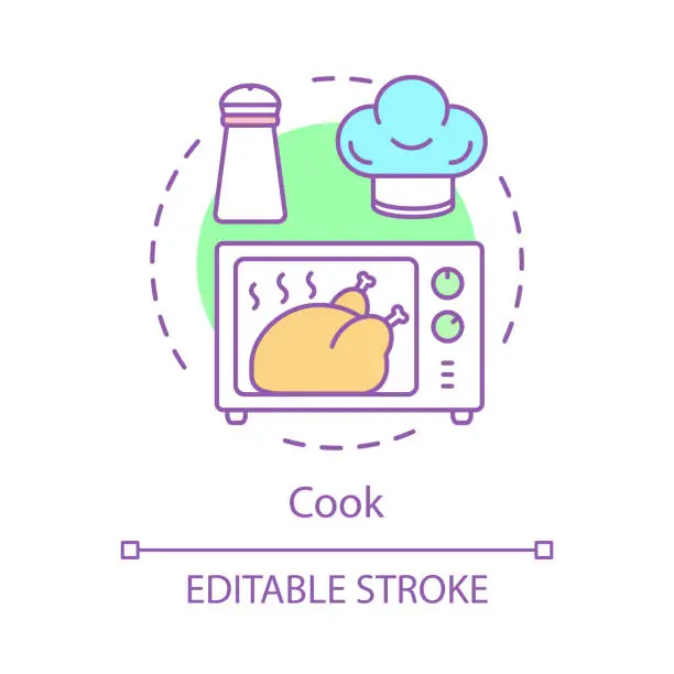 Vector illustration of Cooking concept icon