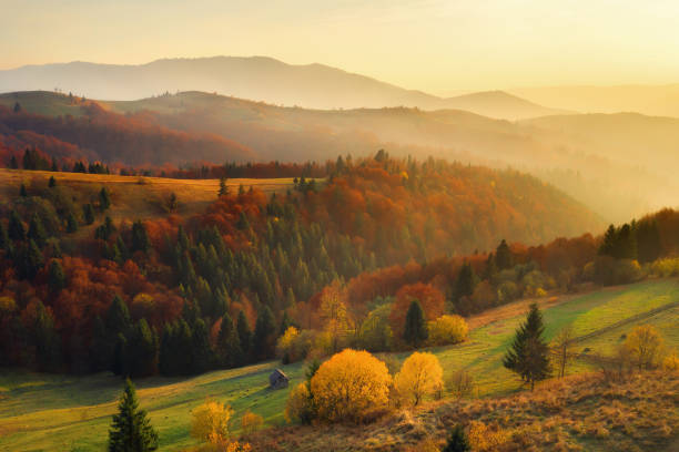 istock Beautiful autumn mountains 1184469564