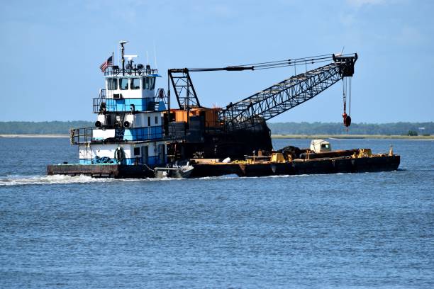 istock Tugboat on the river 1184469854