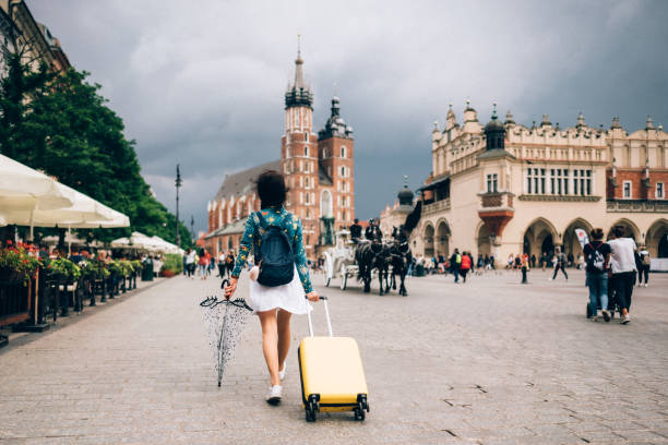 istock Solo traveler exploring Krakow 1184470784