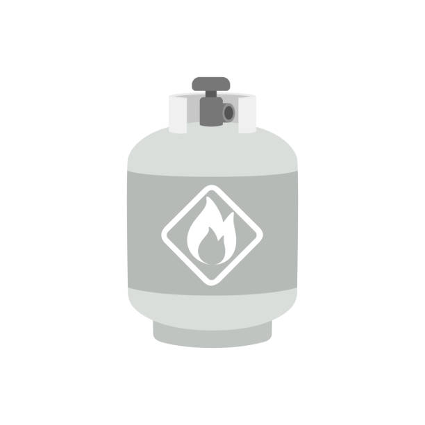 ilustrações de stock, clip art, desenhos animados e ícones de a tank of gas - botija de gas