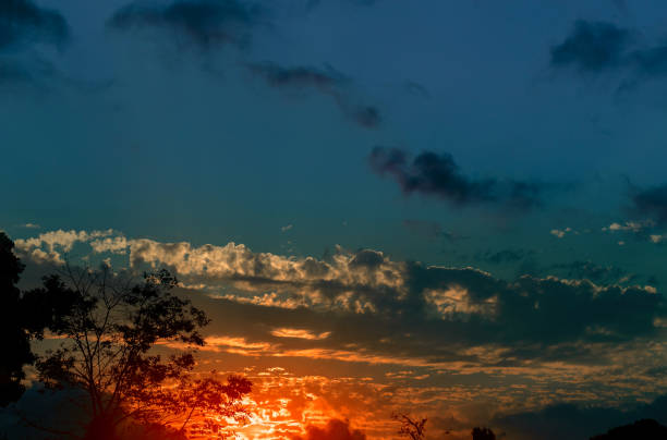 istock Colorful sky during sunset natural landscape 1184474164