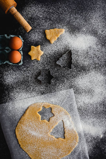 istock Gingerbread cookie dough for Christmas 1184479049
