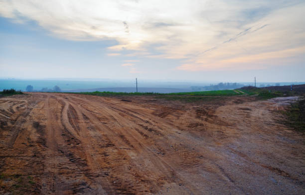 istock Dirty gravel road 1184479255
