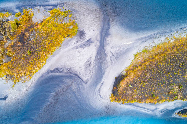 istock River and Lake in Iceland from Above 1184485210