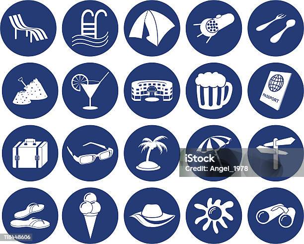 Reisen Sie Iconset Stock Vektor Art und mehr Bilder von Baugewerbe - Baugewerbe, Bauwerk, Bier