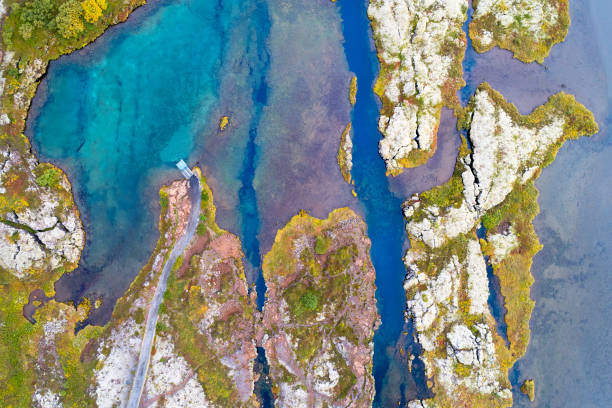 istock Lake Thingvellir, Iceland, Aerial View 1184486329