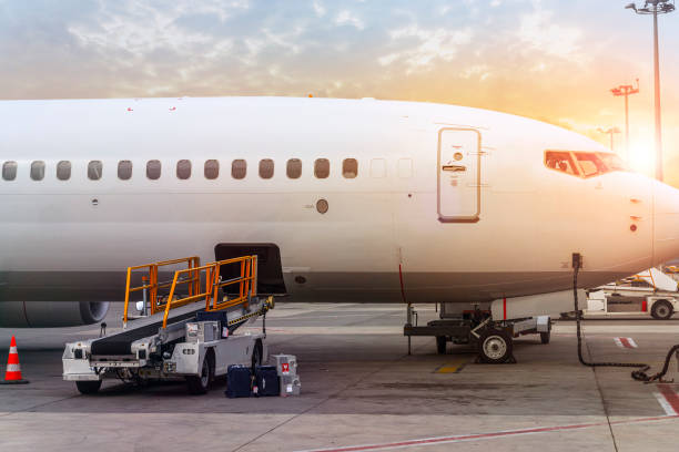 istock Airplane being loaded with cargo in İstanbul. 1184486332