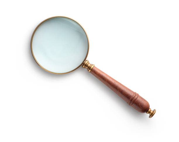 istock Magnifying glass isolated on white background 1184488074