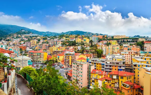 Photo of Panoramic view on beautiful city San Remo, Italy