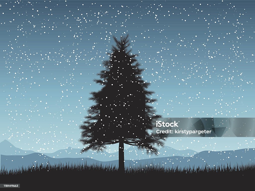 Дерево фон Рождестве�нская - Векторная графика Абстрактный роялти-фри