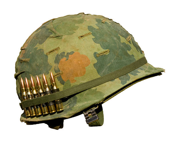 nos capacete de guerra do vietname - capacete imagens e fotografias de stock