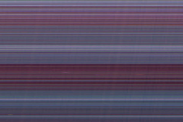 glitch error digital pixel noise steel blue maroon Glitch error. Digital pixel noise. Steel blue maroon striped pattern overlay. intro music photos stock pictures, royalty-free photos & images