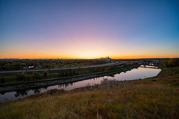 istock Canada, Calgary, view of city at sunset in the fall 1184507642
