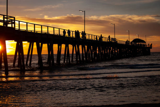 istock sunset at the jetty in Henley 1184507645