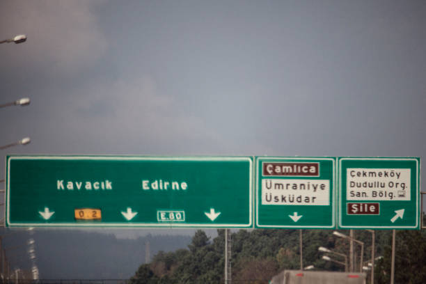 istock Istanbul Highway Traffic Signs 1184507686