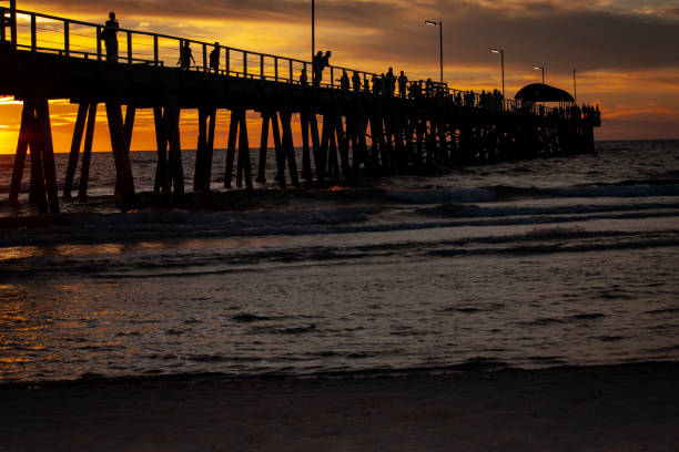 istock sunset at the jetty in Henley 1184507691